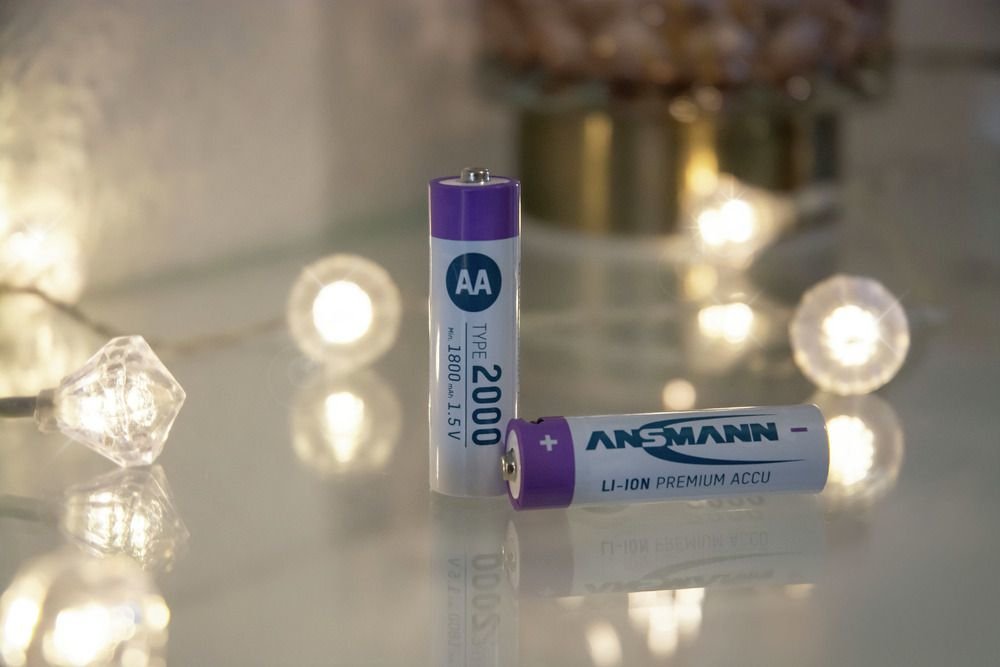 Ansmann 1312-0036 Baterías Recargables Mignon Tipo Aa 2000 (Min. 1800 Mah) Pack De 4