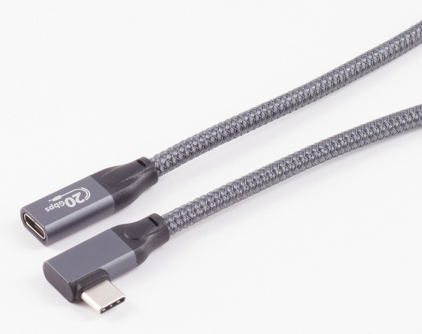 Shiverpeaks Usb-C Verlängerungscable 3.2 90° Pro 2m