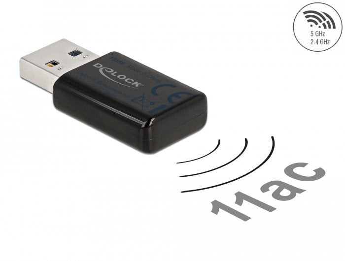 Delock Usb3.0 Dualband Wlan Micro Mick 867 + 300 Mbps