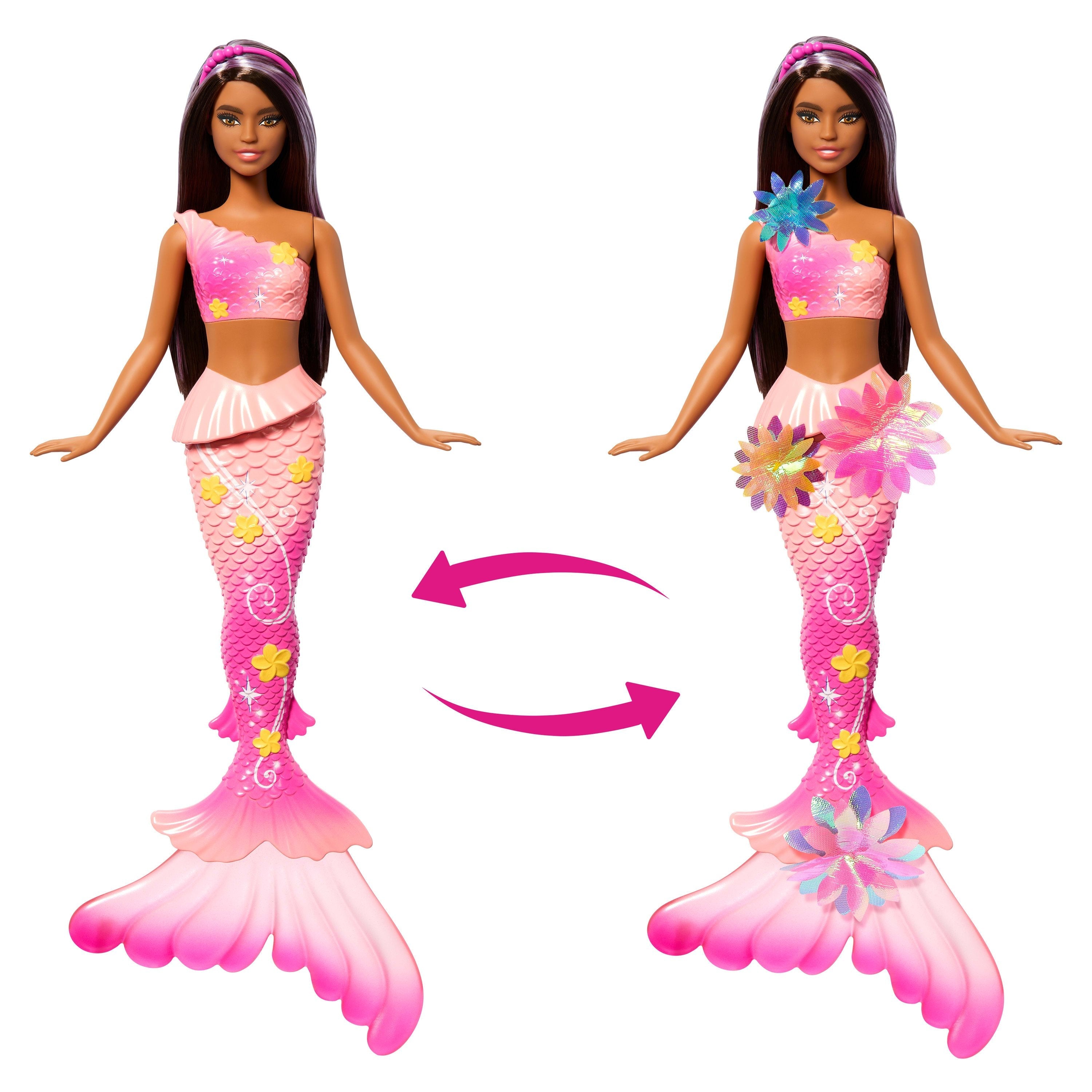 Lalka Barbie Syrenka Brunetka