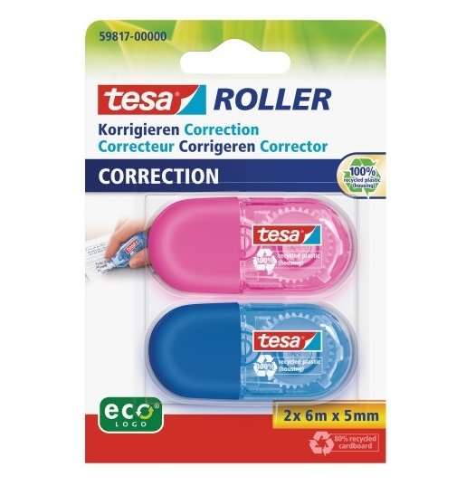 Tesa Roller Correct Ecologo En Blimer De 2 Colores