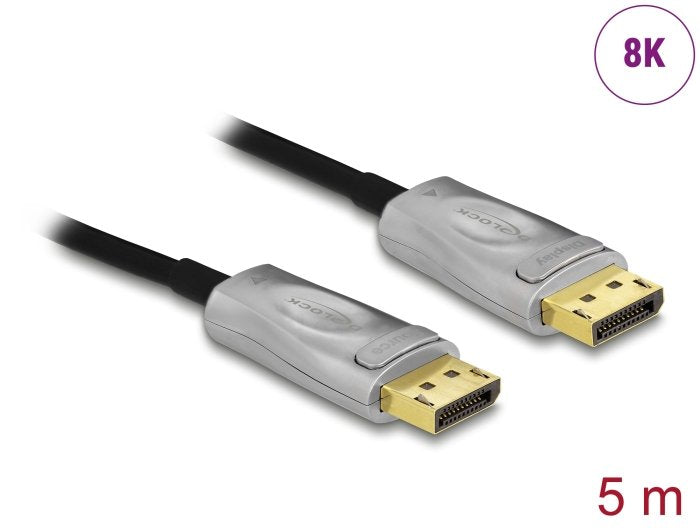 Delock Aktives Optisches Cable Displayport 1.4 8k 5 M