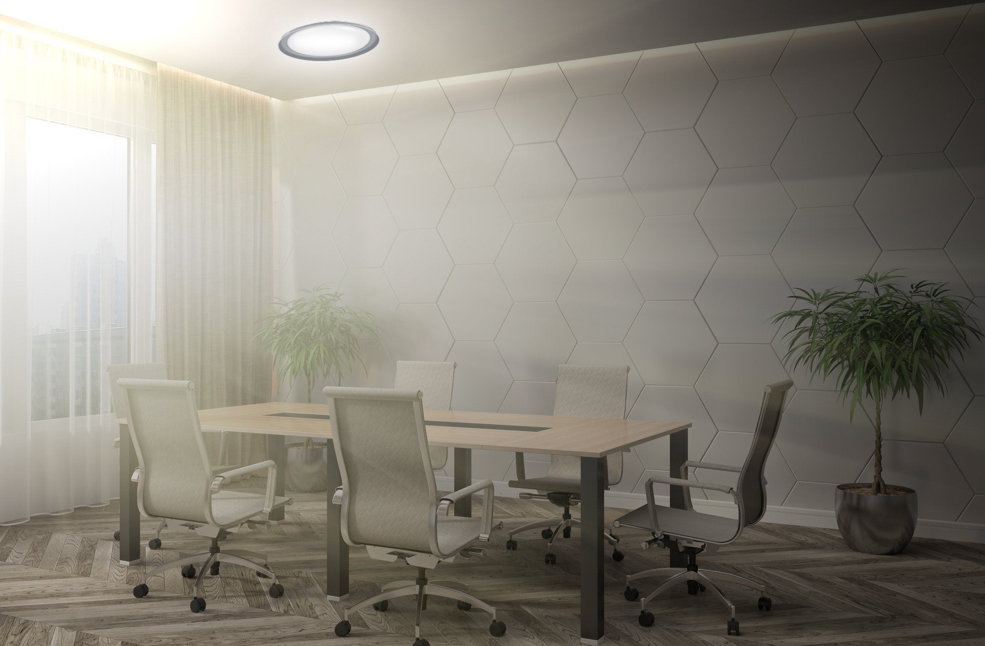 Plafon  Activejet Led Aje-Focus Grey + Pilot Iluminación De Techo Gris Bombilla(S) No Reemplazable(S) G