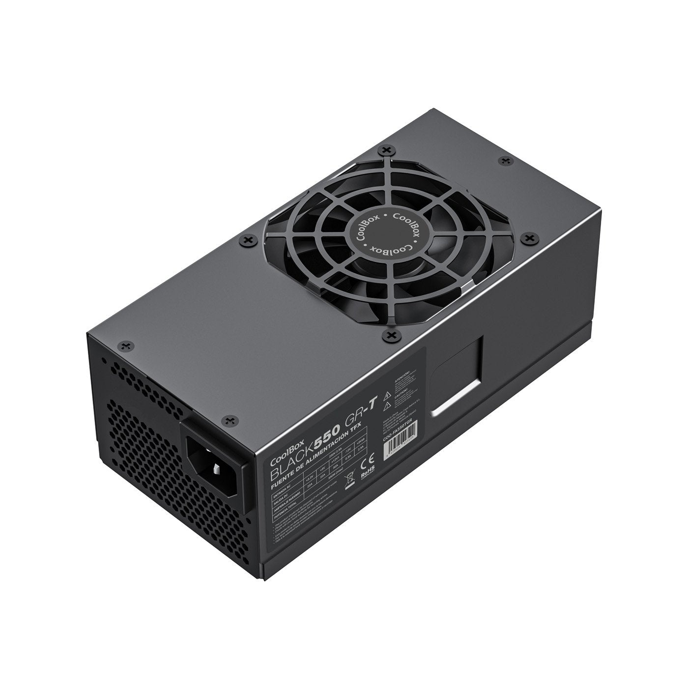 Coolbox Fuente De Alimentacion Tfx Black550 Gr-T 550w Negra