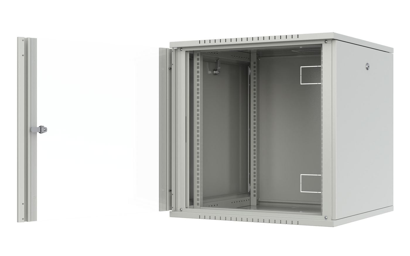 Quick Assembly Flat Pack 19"  12u Rack Wall Mount W:600 X