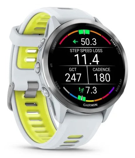 Garmin Forerunner 970 3,56 Cm (1.4") Amoled Digital 454 X 454 Pixeles Pantalla Táctil Blanco Wifi Gps (Satélite)