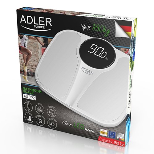 Báscula De Baño Adler Ad 8172w , Blanco