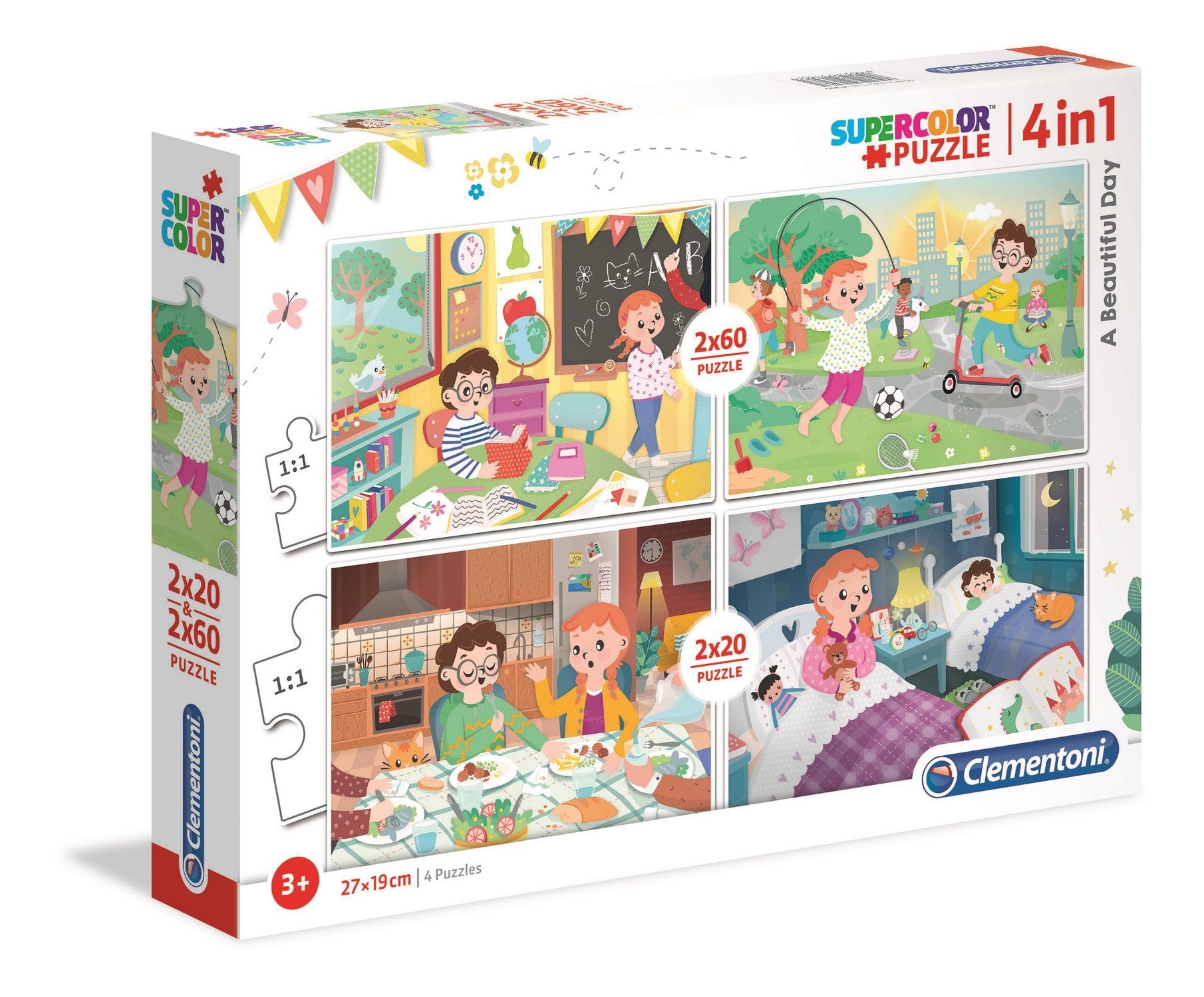 Puzzle Un Buen Dia 2x20pzs 2x60pzs