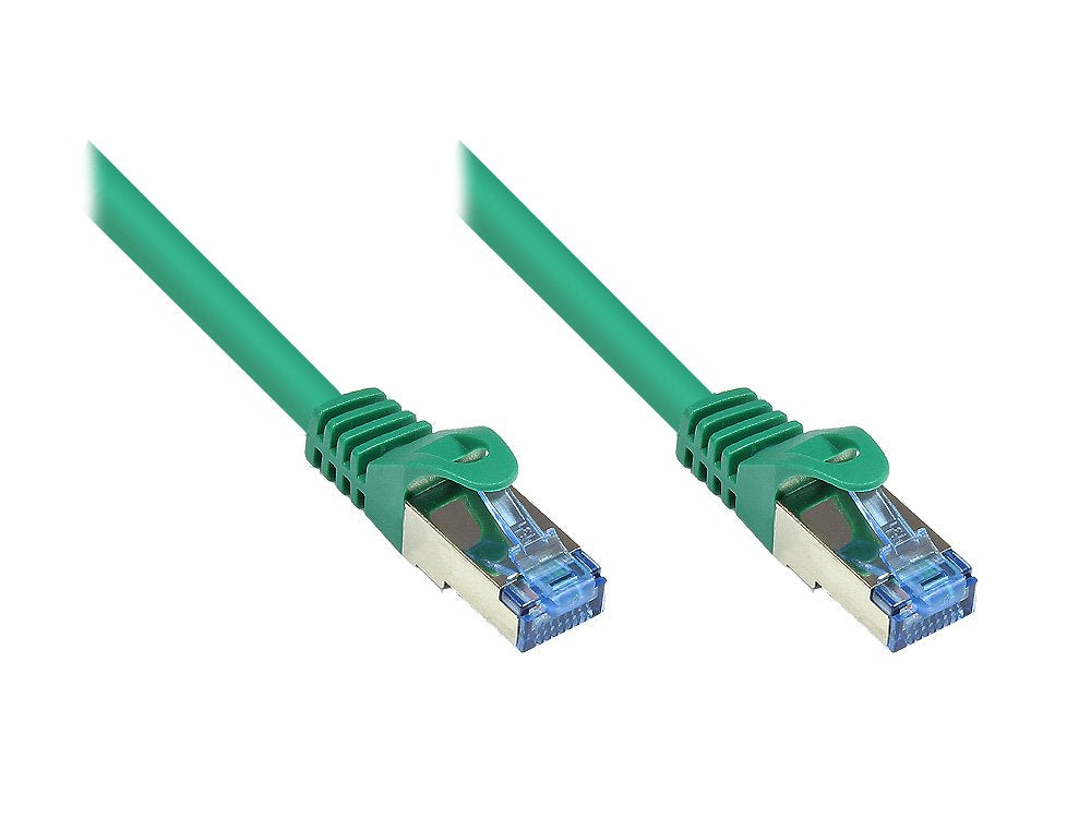 Goodconnections Cable De Red Mit Rastnasenschutz, Cat. 6a, S Ftp, Pimf, Halogenfrei, 500mhz, Grün, 2m,