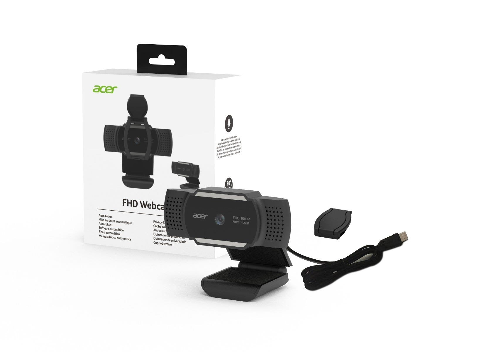 EAN 4712842946724 - Acer HP.EXPBG.019 cámara web 2 MP 1920 x 1080 Pixeles USB Negro imagen 8