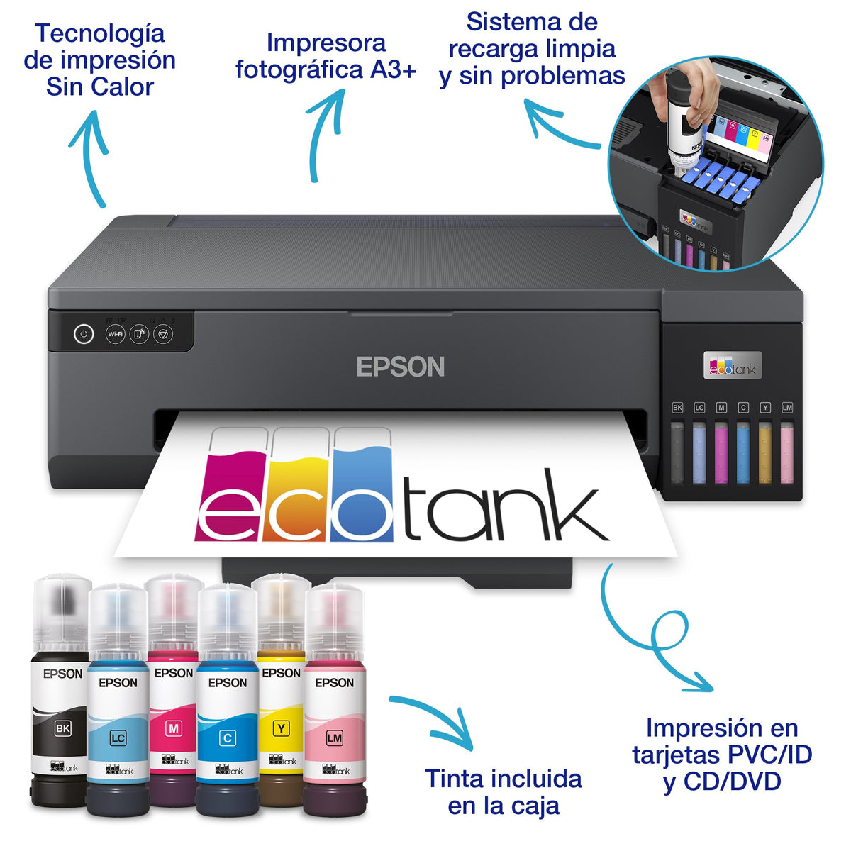 EAN 8715946702957 - Epson EcoTank ET-18100 impresora de foto Inyección de tinta 5760 x 1440 DPI Wifi imagen 4