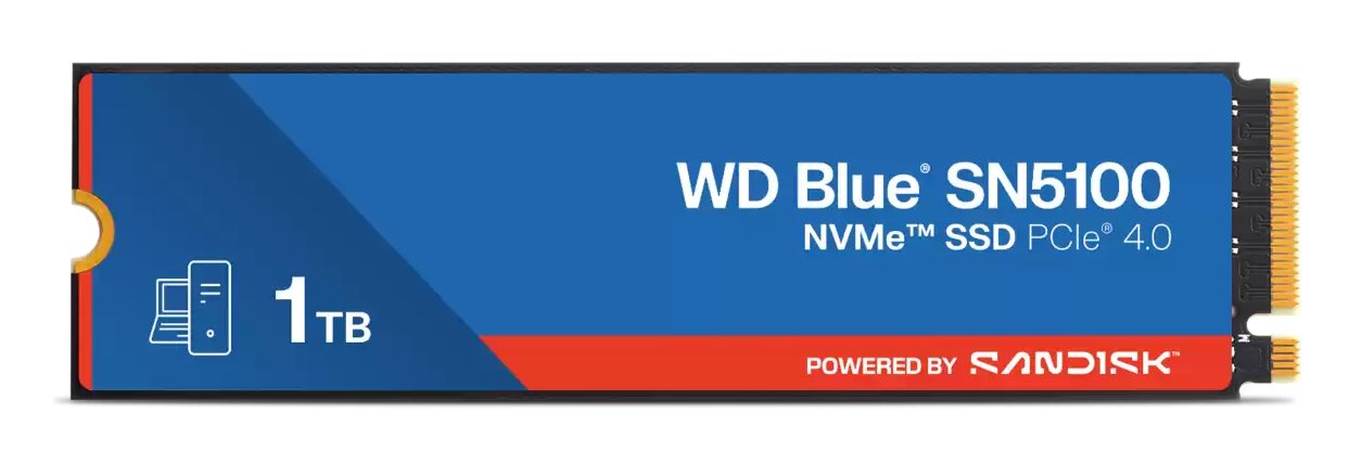 EAN 718037906256 - SanDisk WD Blue SN5100 1 TB M.2 PCI Express 4.0 NVMe QLC 3D NAND imagen 1
