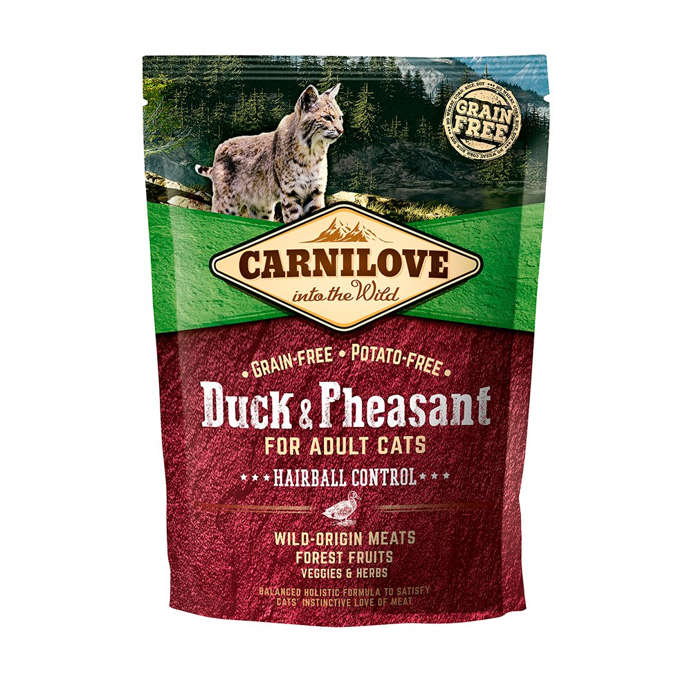 Alimento Seco Para Gatos Carnilove Cat Hairball Control Pato Y Faisán  400 G