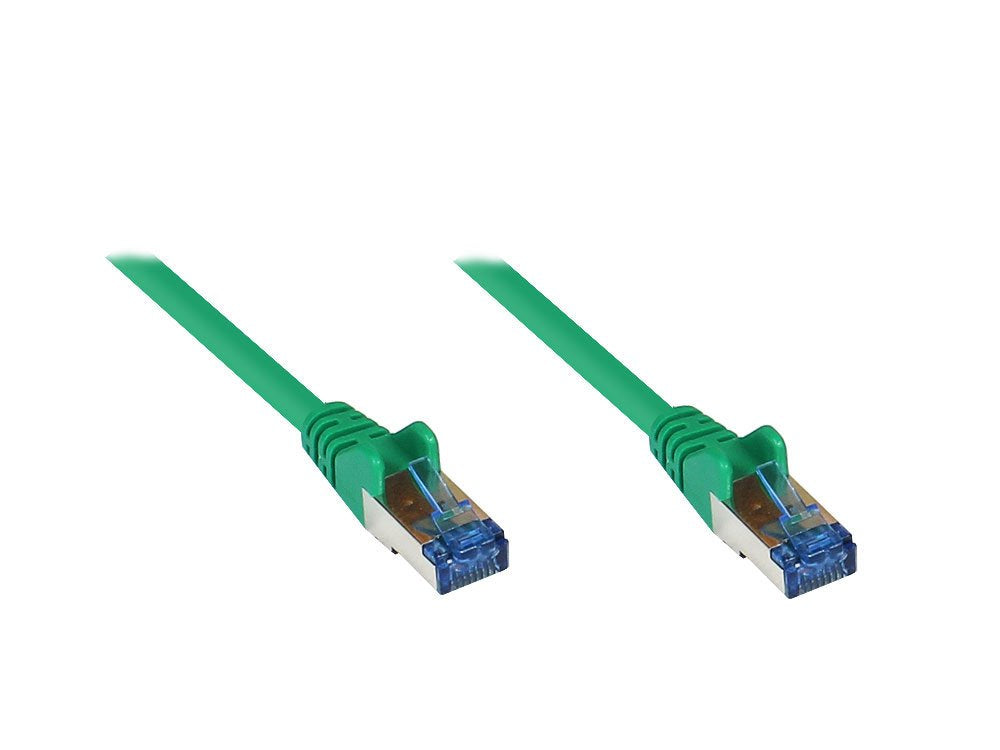 Goodconnections Cable De Red Con Protector De Pestaña, Cat. 6a, S Ftp, Pimf, Libre De Halógenos, 500mhz, Verde, 10m,