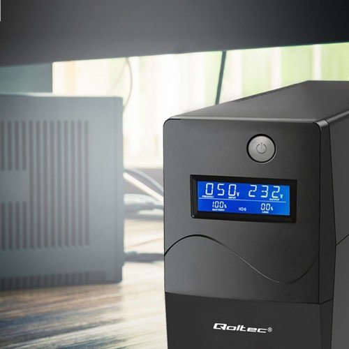 Qoltec 53980 Ups Monolith 1000va 600w Lcd Usb Rj45