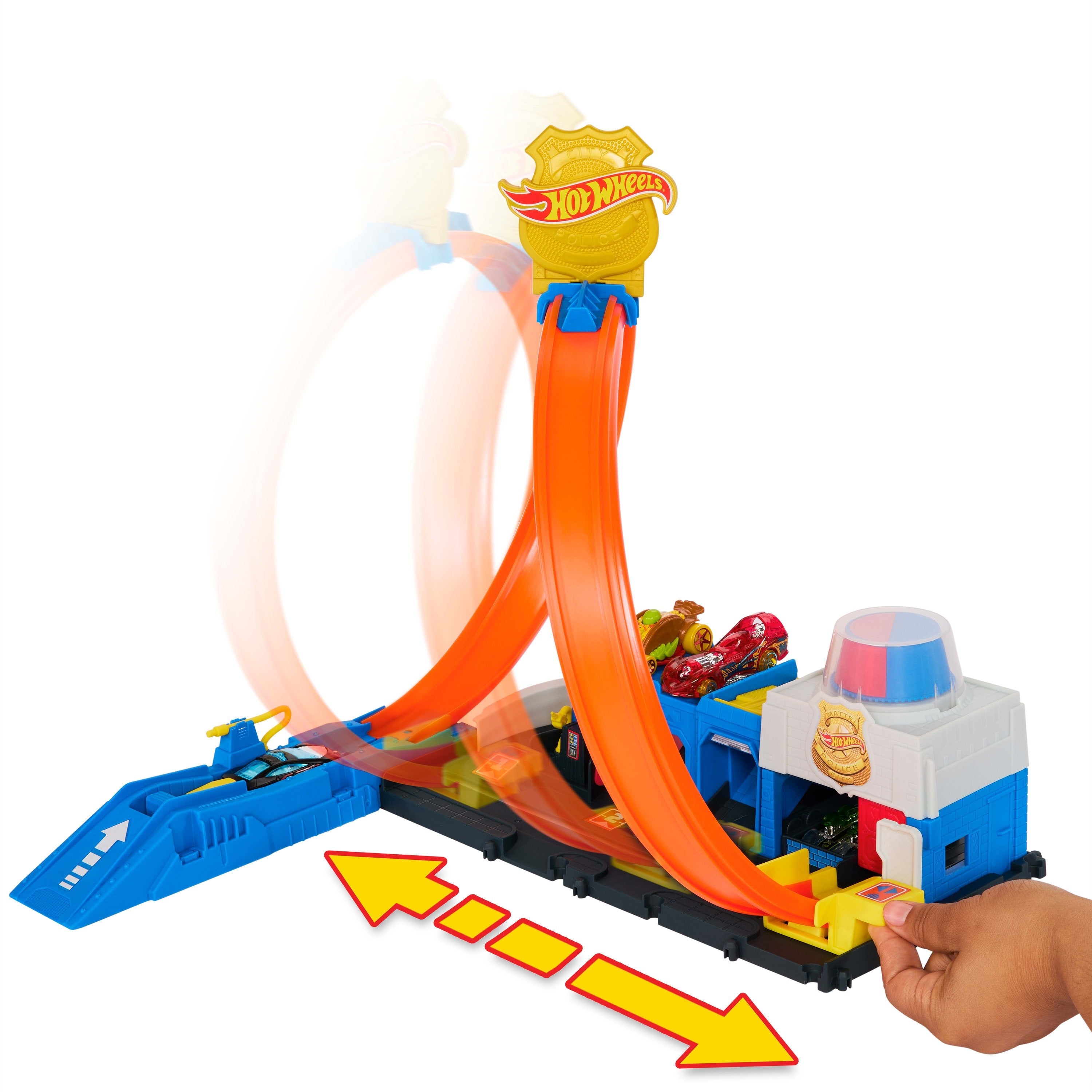Hot Wheels Hot Wheels City Super Comisaría De Policía, Construcción De Juegos   Jbm71