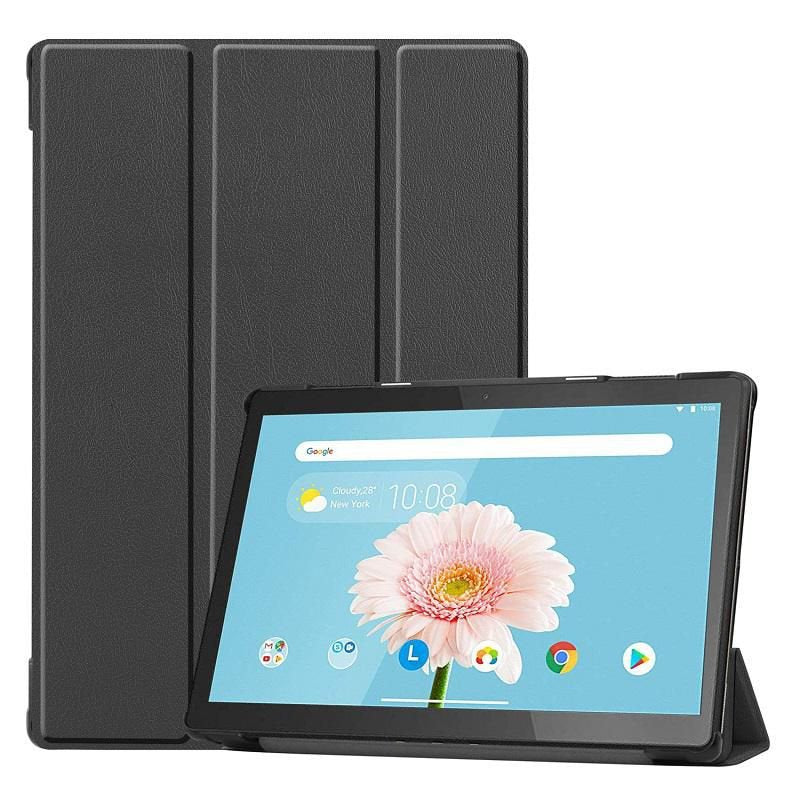 Tri-Fold Caster Hard Shell - Cover With Auto Wake Function - For Lenovo Tab M10 10.1 - Warranty: 12m
