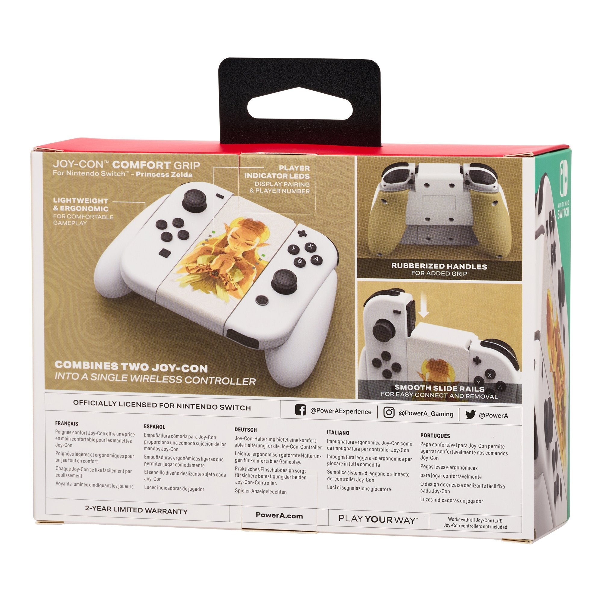 Joy-Con Comfort Grip Switch Wrls Princess Zelda
