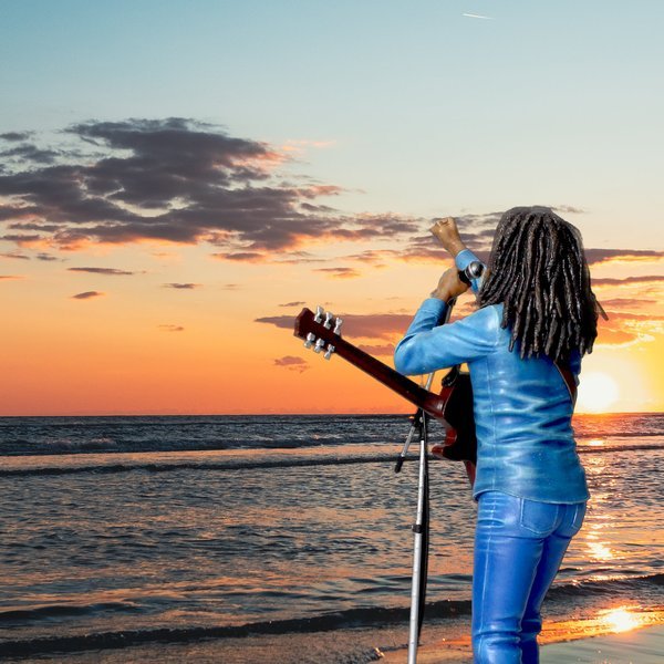 Figura Bob Marley Concierto Rainbow'77  18 Cm Bob Marley