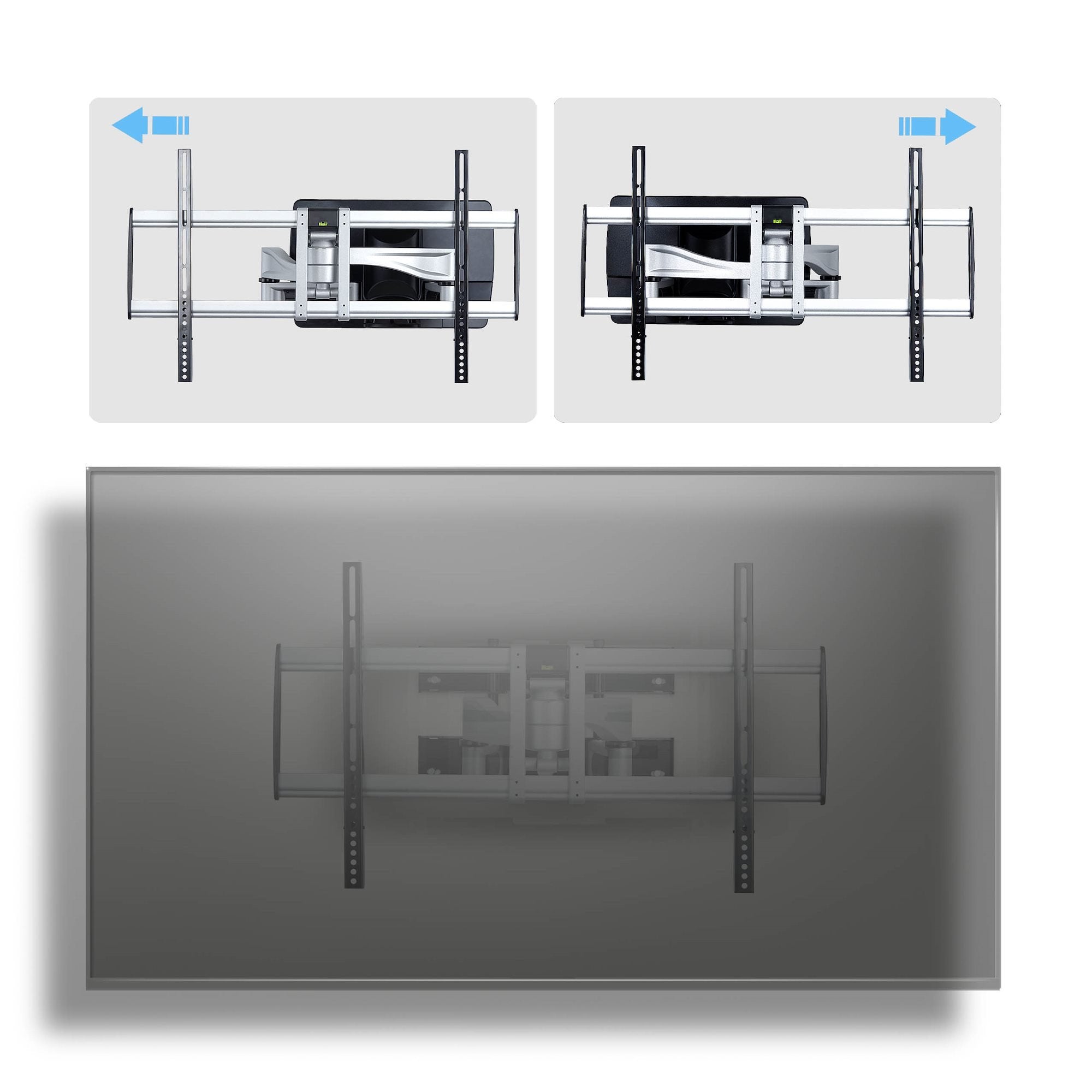 Startech.Com Robuste Vollbewegliche Tv-Soporte De Pared Fur Flachbildschirme Bis 100 Zoll Und 85 Kg Flaches Design Taa