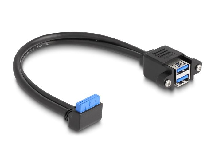Delock 83007 Cable Usb 5 Gbps Conector Hembra A 2 X Usb 5 Gbps Tipo-A Para Integración 50 Cm