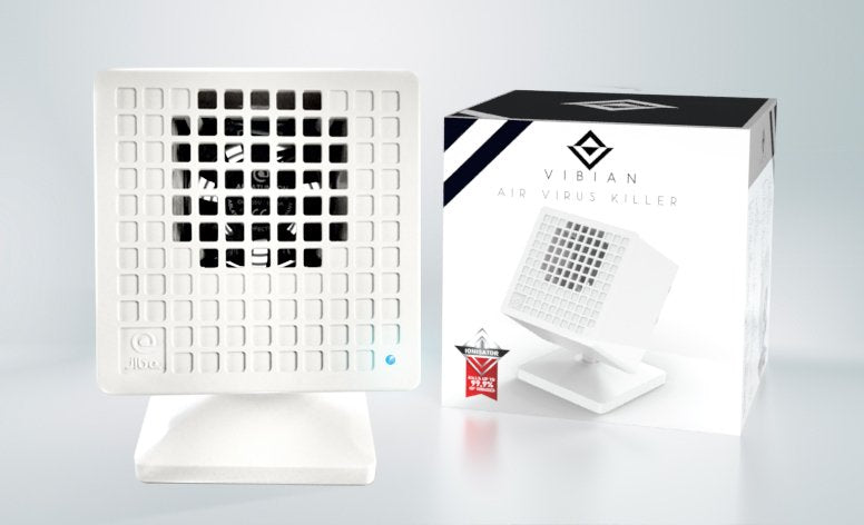 Purificador De Aire Vibian Air Virus Killer Por Iones Mata Virus Sars-Covid,H1n1, Mrsa Color Blanco
