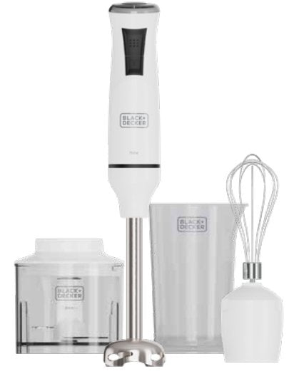 Black & Decker Bxhba750e Stabmixer-Set 750w Weiá