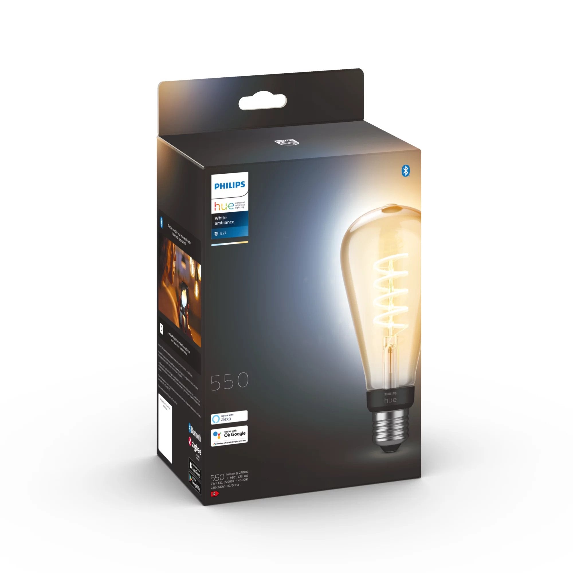 Philips Pack De Un St72 E27 Filamento Edison