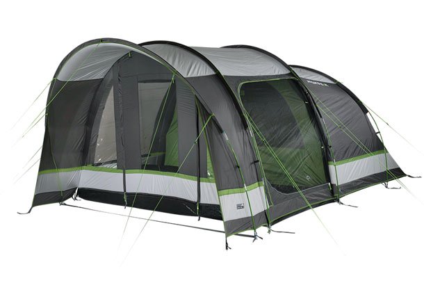 High Peak Bozen 6.0 Verde, Gris, Blanco Tienda Tipo Túnel