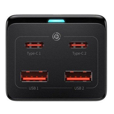 Ladowarka Sieciowa / Listwa Zasilajaca Baseus Gan3 Pro 2x Usb + 2xusb-C + Ac, 100w (Czarna)
