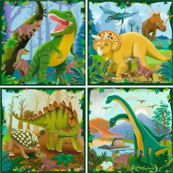 Ravensburger Rompecabezas! - Dinosaurios 25, 36, 42 Y 56 Partes 12004003