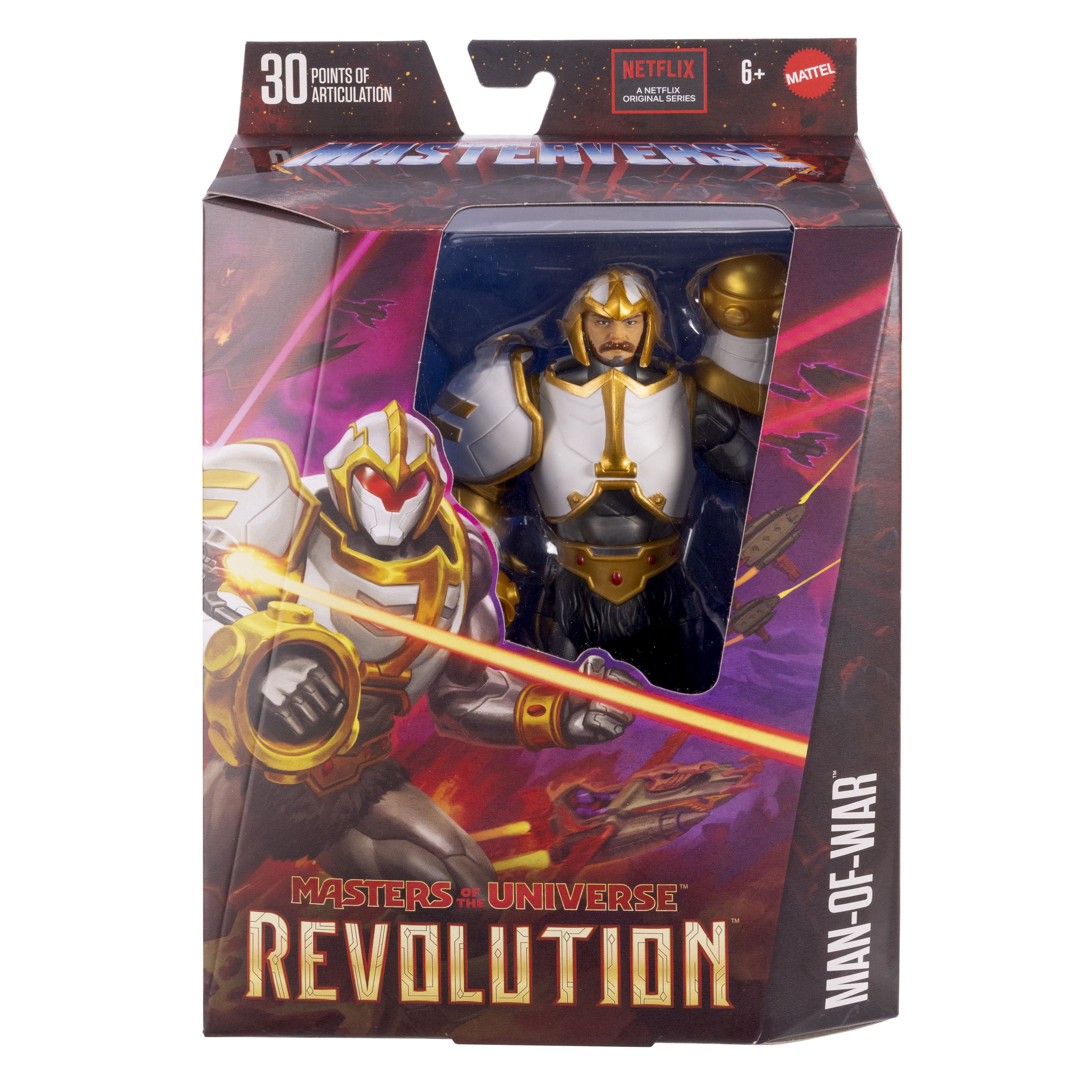 Figura De Juguete Mattel Masters Of The Universe Masterverse Revolution Man-Of-War Duncan   Hyc57