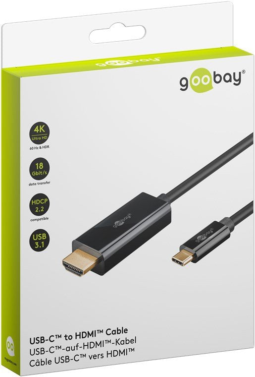 Goobay 75698, Adaptador Negro