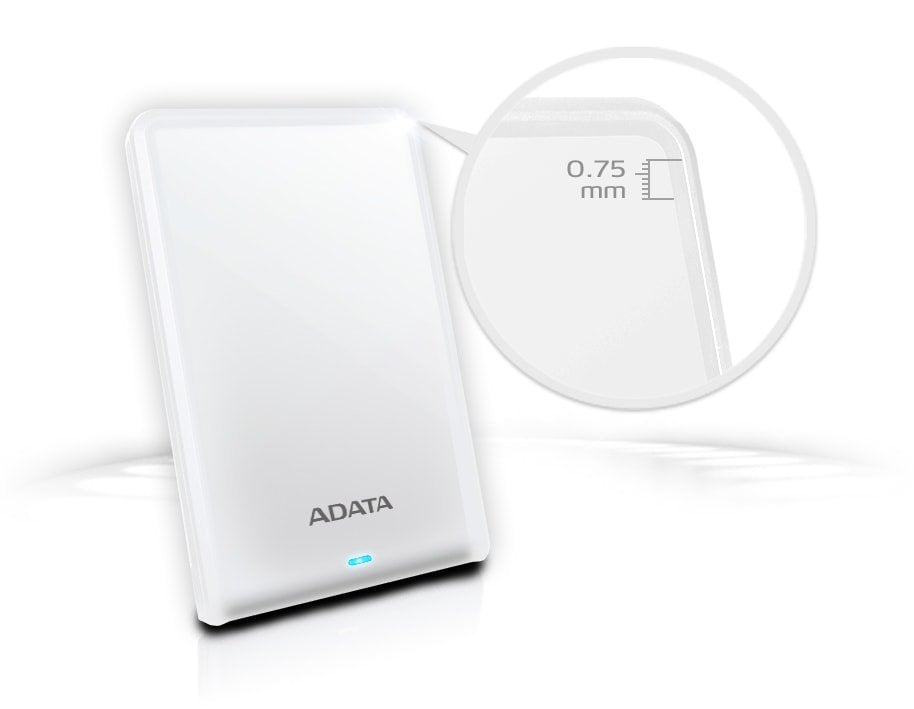 Disco Hdd Externo Adata Hv620s  2 Tb Usb Tipo A 3.2 Gen 1 (3.1 Gen 1) Blanco