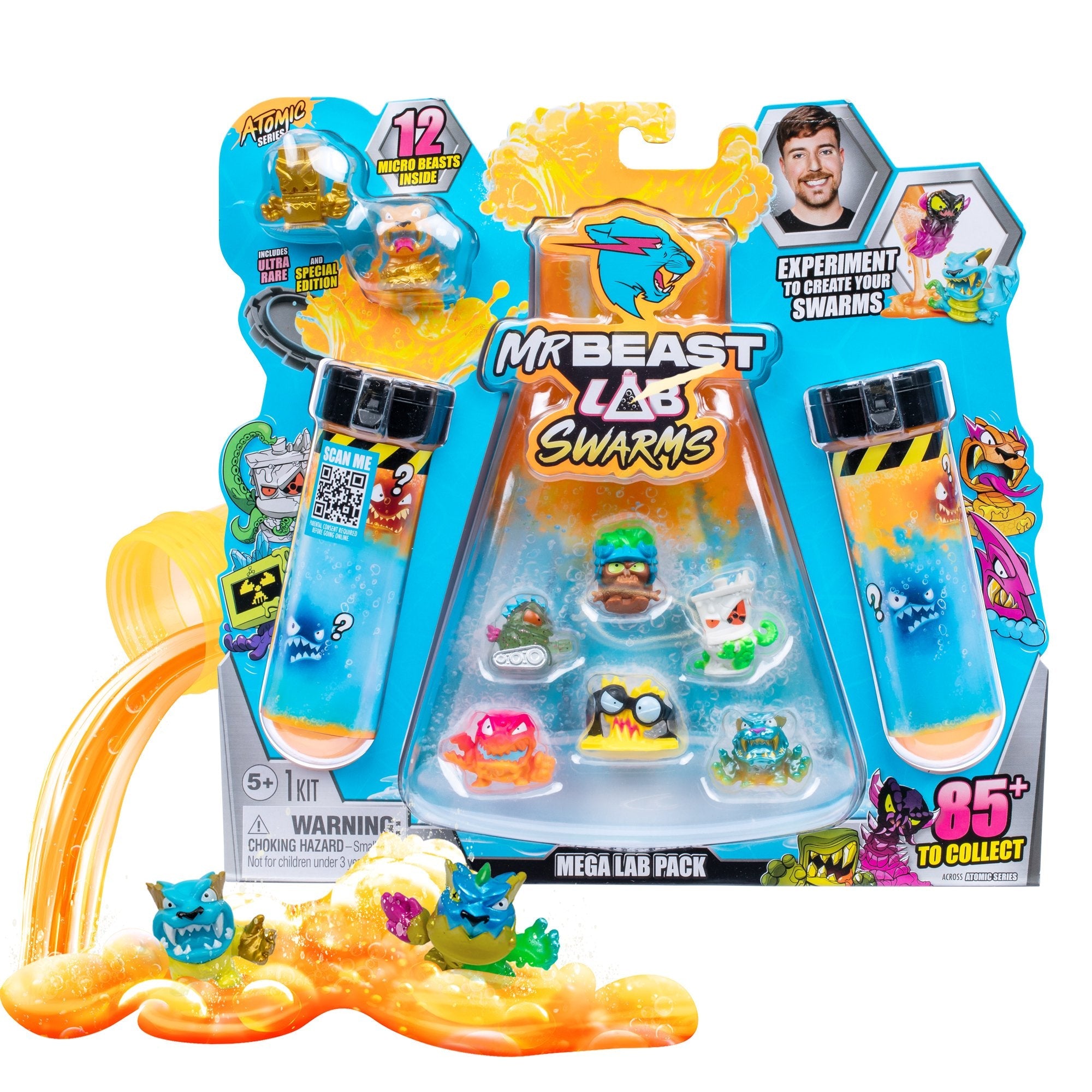 Moose Toys Ltd. Mrbeast Lab Swarms S2 Mega Lab 12 Pack - Sort 4 (Sortierter Artikel) 24752