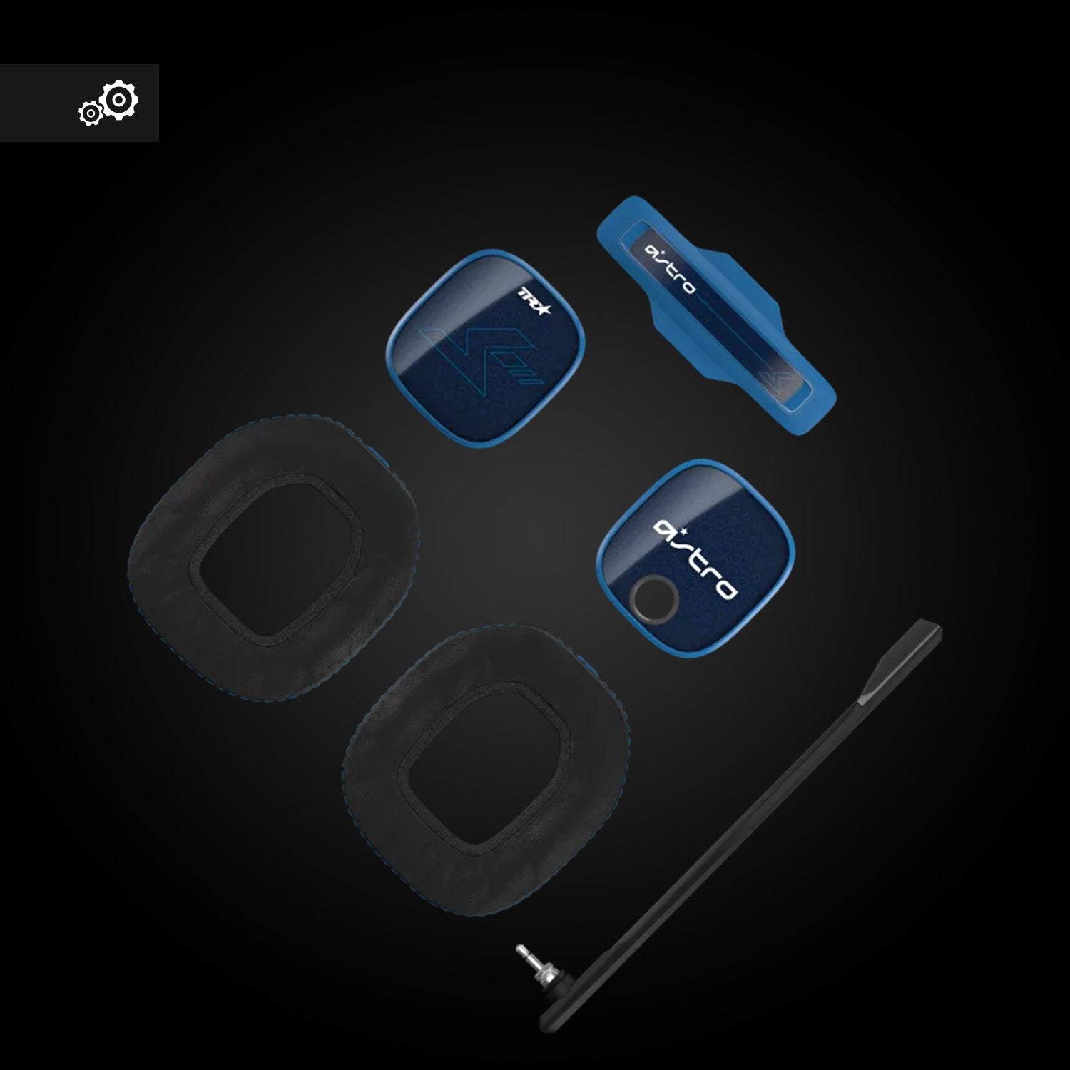 Auriculares  Astro Gaming A40 Tr Juego Negro, Azul, Plata