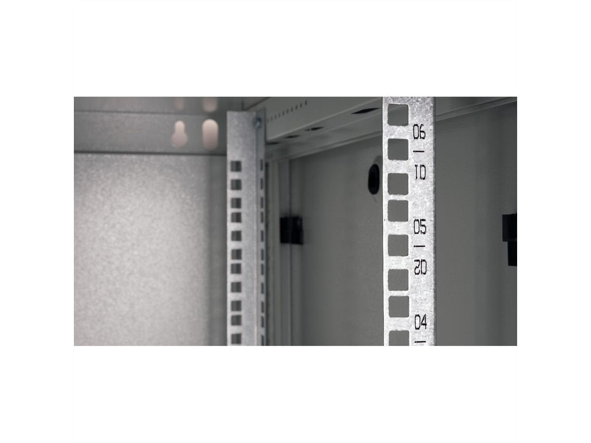 Roline 19-Zoll Wandgehuse Basic Plus 6he, 600x600 Bxt Grau