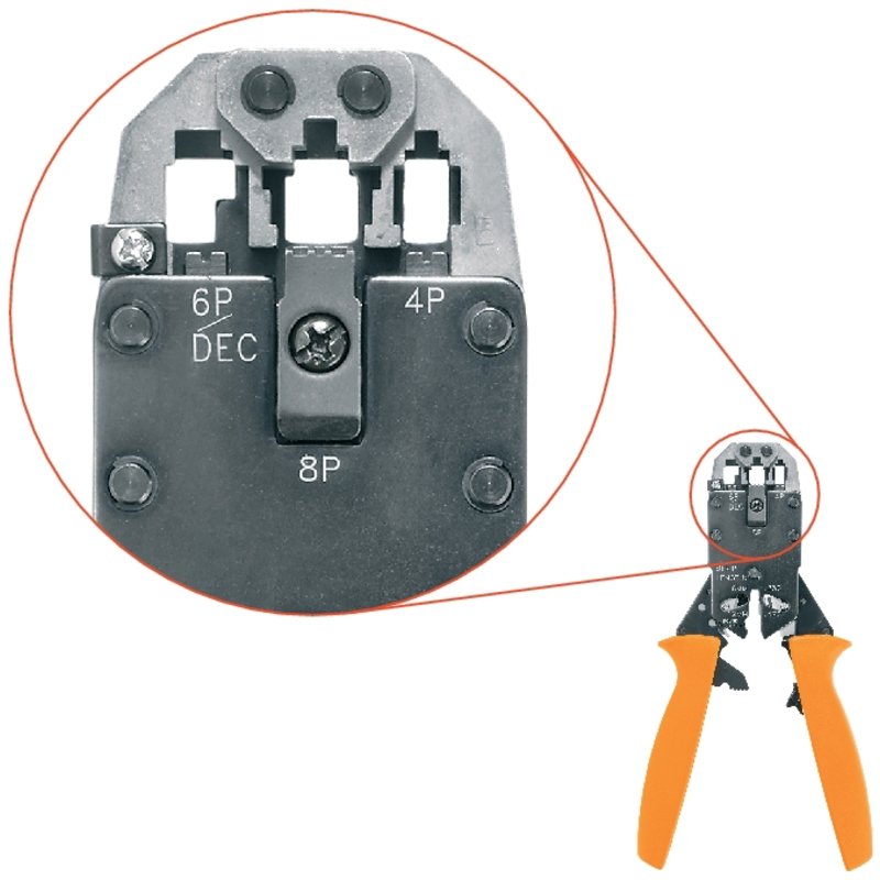 Weidmüller Tt 864 Rs 9008120000 Alicate De Crimpado Conector Modular