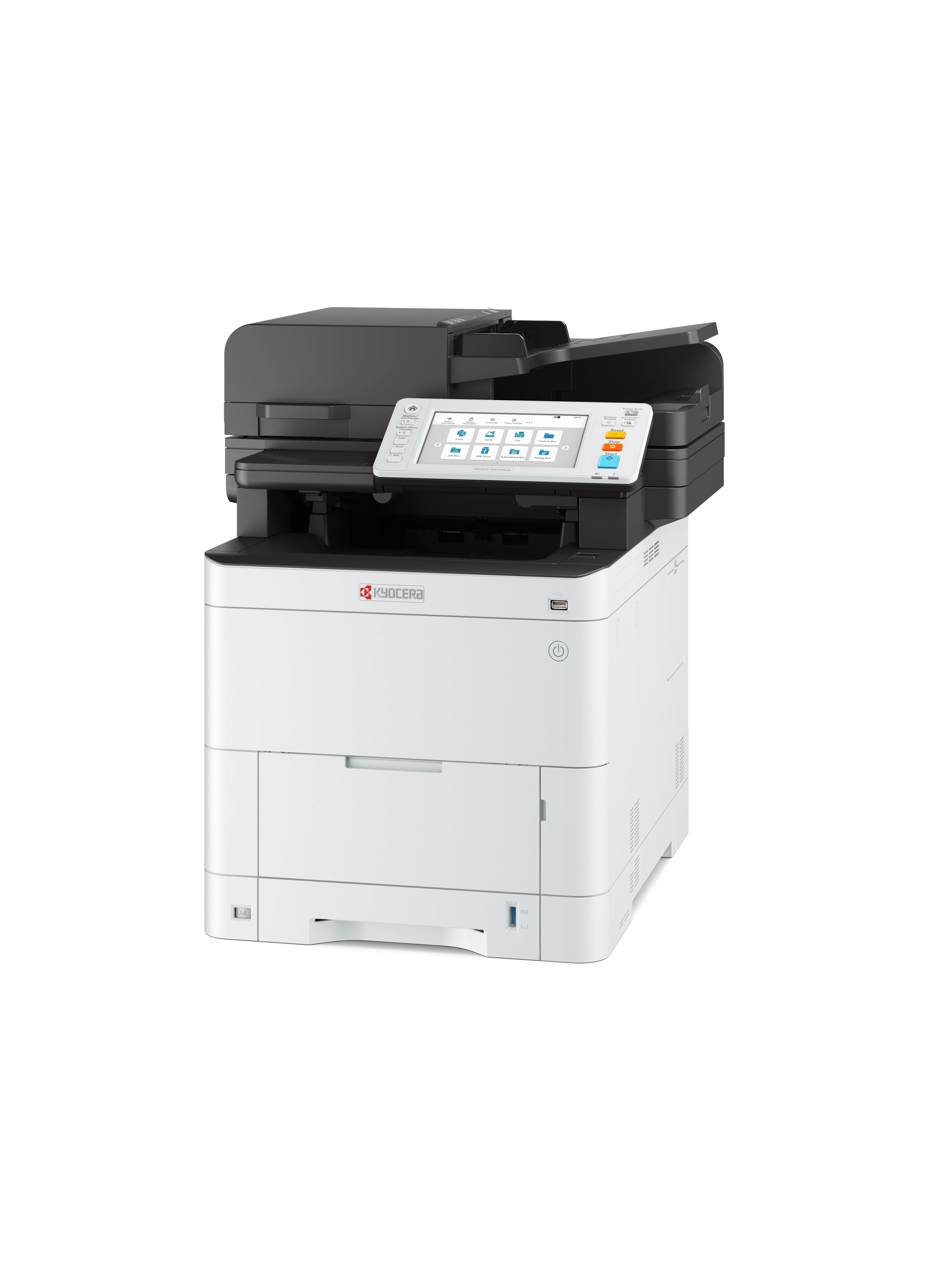 Impresora  Kyocera Ecosys Ma3500cifx, Multifunción Gris/Negro, Usb, Lan, Escanear, Copiar, Fax, Hypas 1102z33nl0