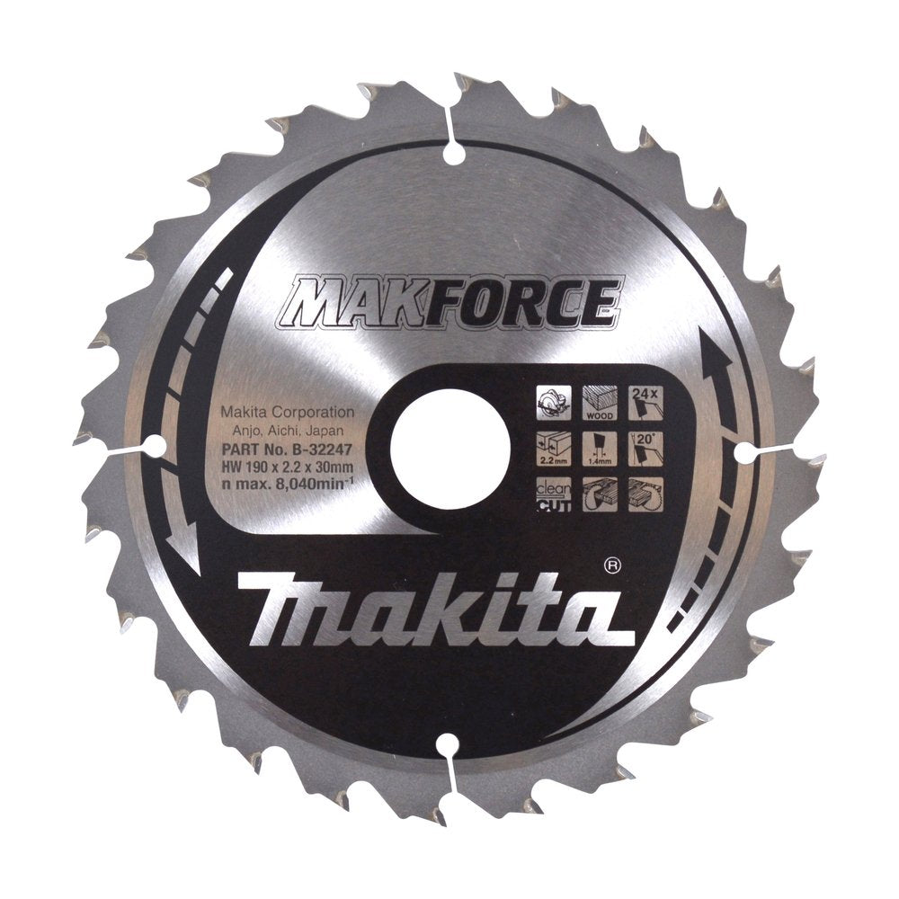 Makita Makforce Saegeblatt 190x30x24z