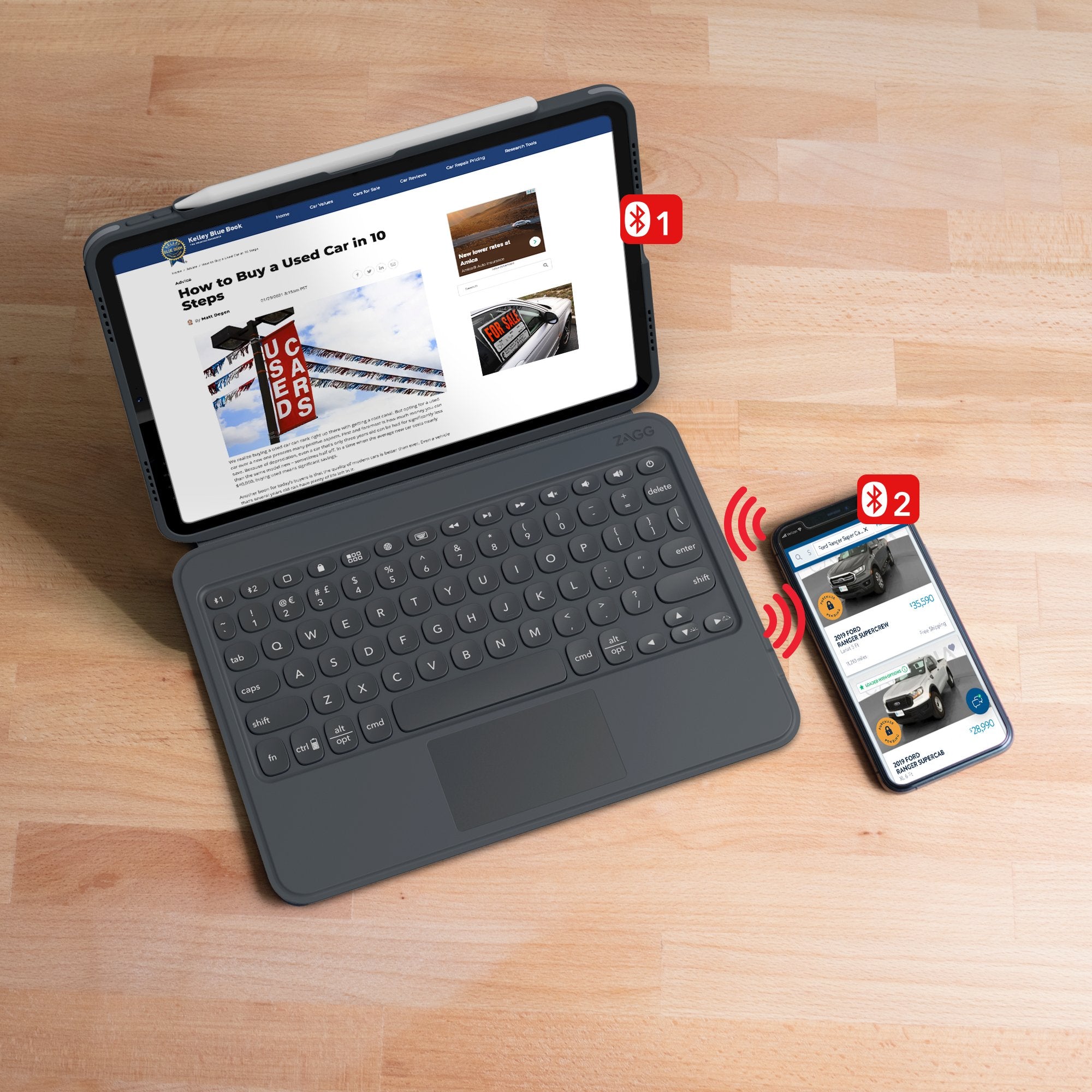 EAN 840056143463 - ZAGG Pro Keys QWERTZ Alemán Bluetooth Negro imagen 19
