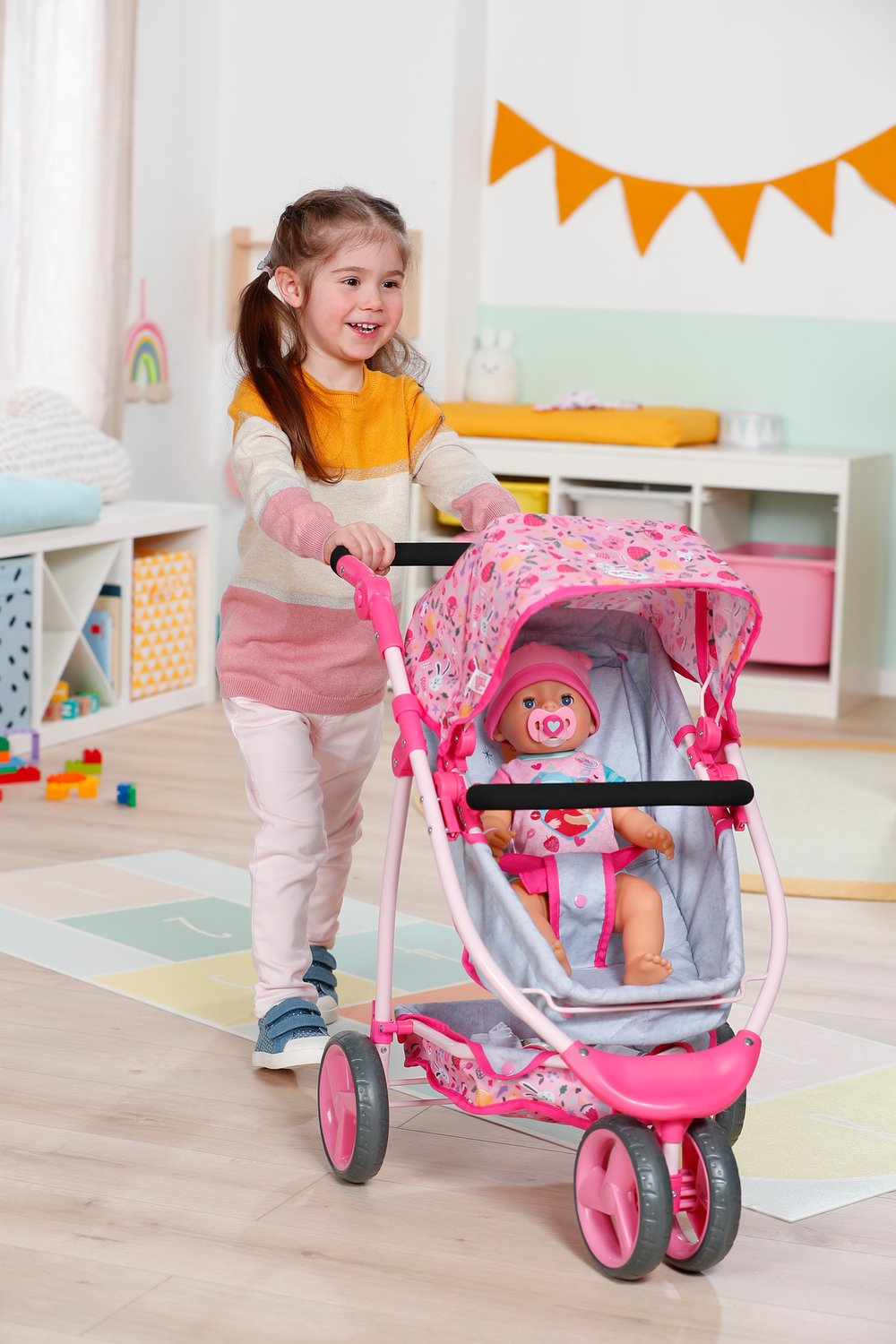 Zapf Creation Baby Born® Cochecito De Muñecas Deluxe, Muebles Para Muñecas 834145