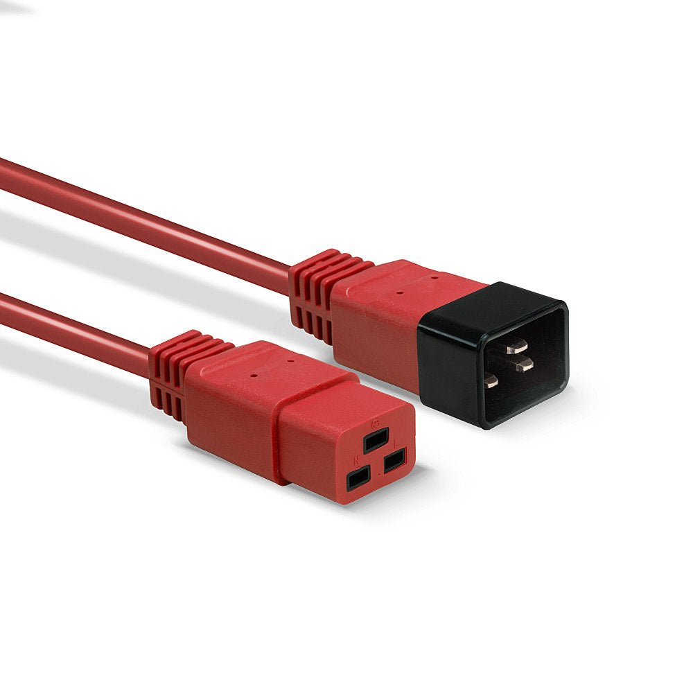 Lindy 30125 Cable De Alimentacion Negro, Rojo 3 M C20 C19