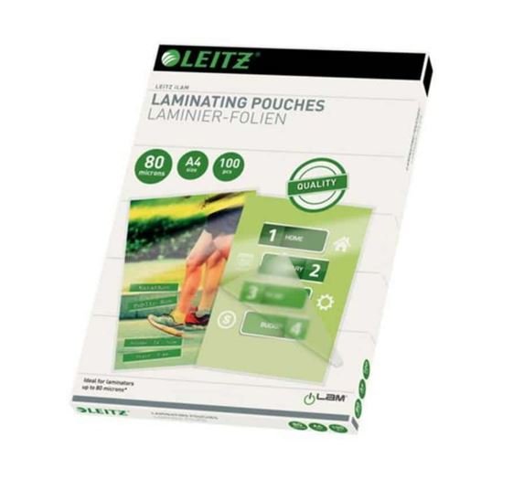 Leitz 33818 Plastificador 100 Pieza[S] (Ilam Laminating Pouches - A4, 80 Microns - Warranty: 24m)