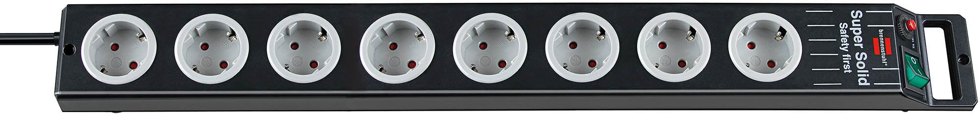 EAN 4007123602421 - Brennenstuhl 1153380118 base múltiple 2,5 m 8 salidas AC Negro, Gris imagen 1