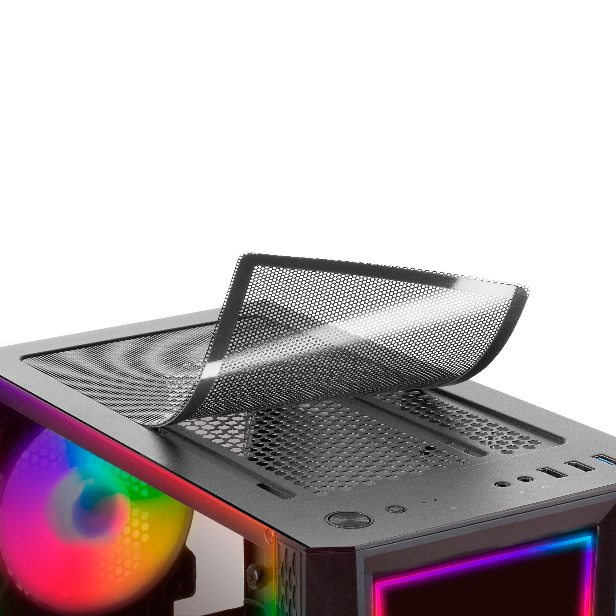 Caja Gaming Semitorre Mars Gaming Artística Mc-Art Negra