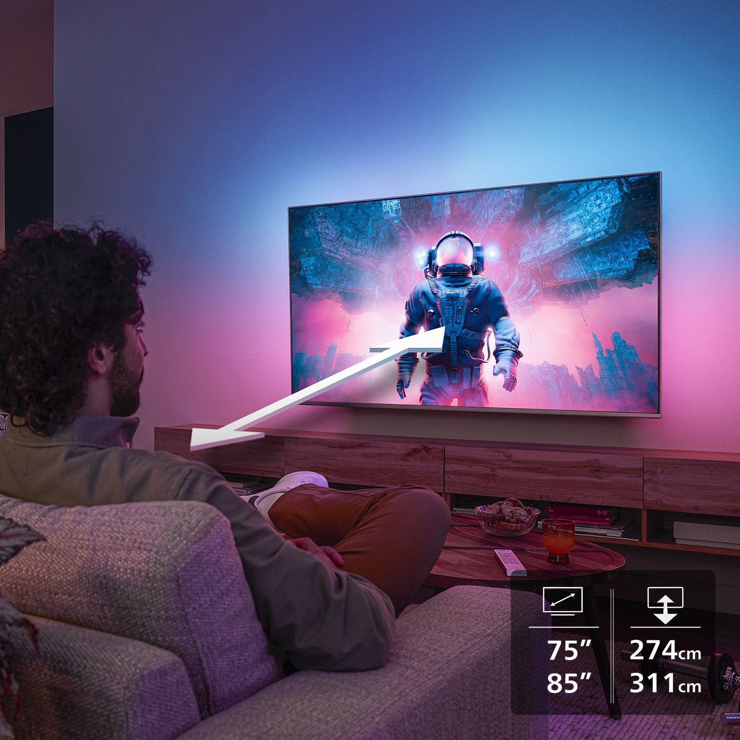 EAN 8718863046173 - Philips 8500 series 75PUS850012 190,5 cm (75") 4K Ultra HD Smart TV Wifi Negro imagen 9