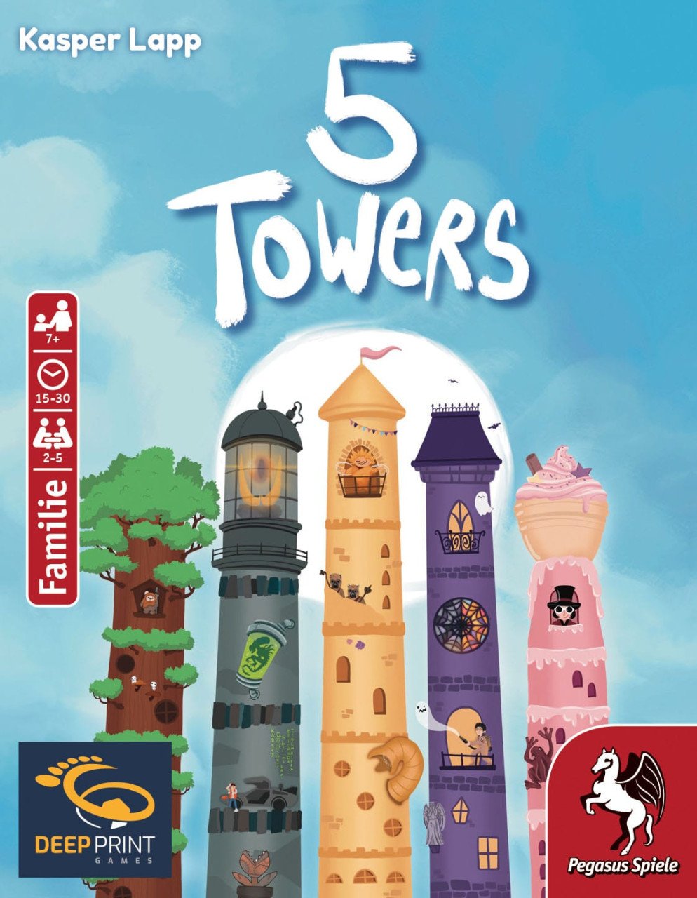 EAN 4250231738388 - Pegasus 5 Towers 30 min Juego De Cartas Familia imagen 4