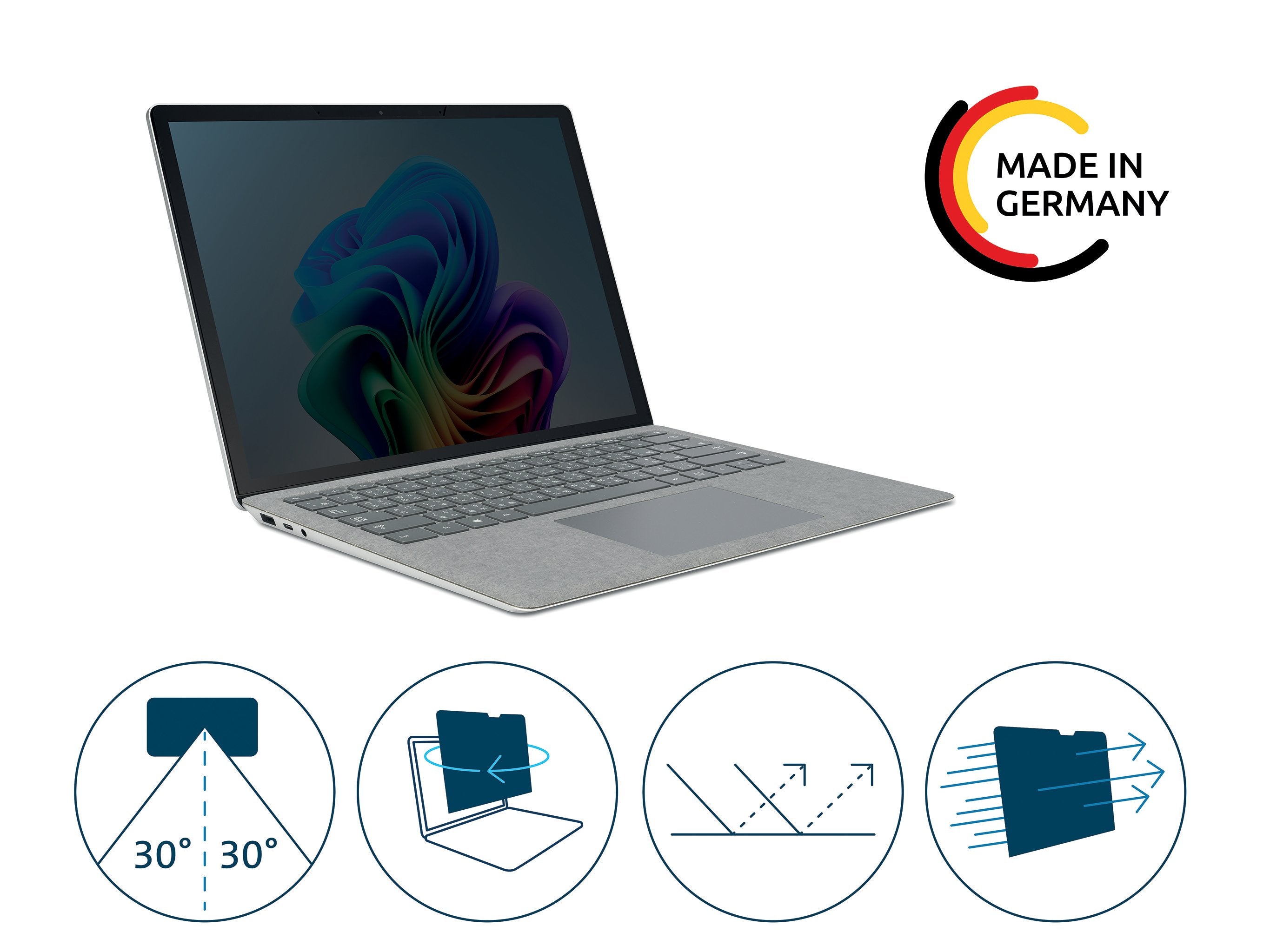 Kensington Privacy Screen Filter For Microsoft Surface Laptop Go 1 2 3