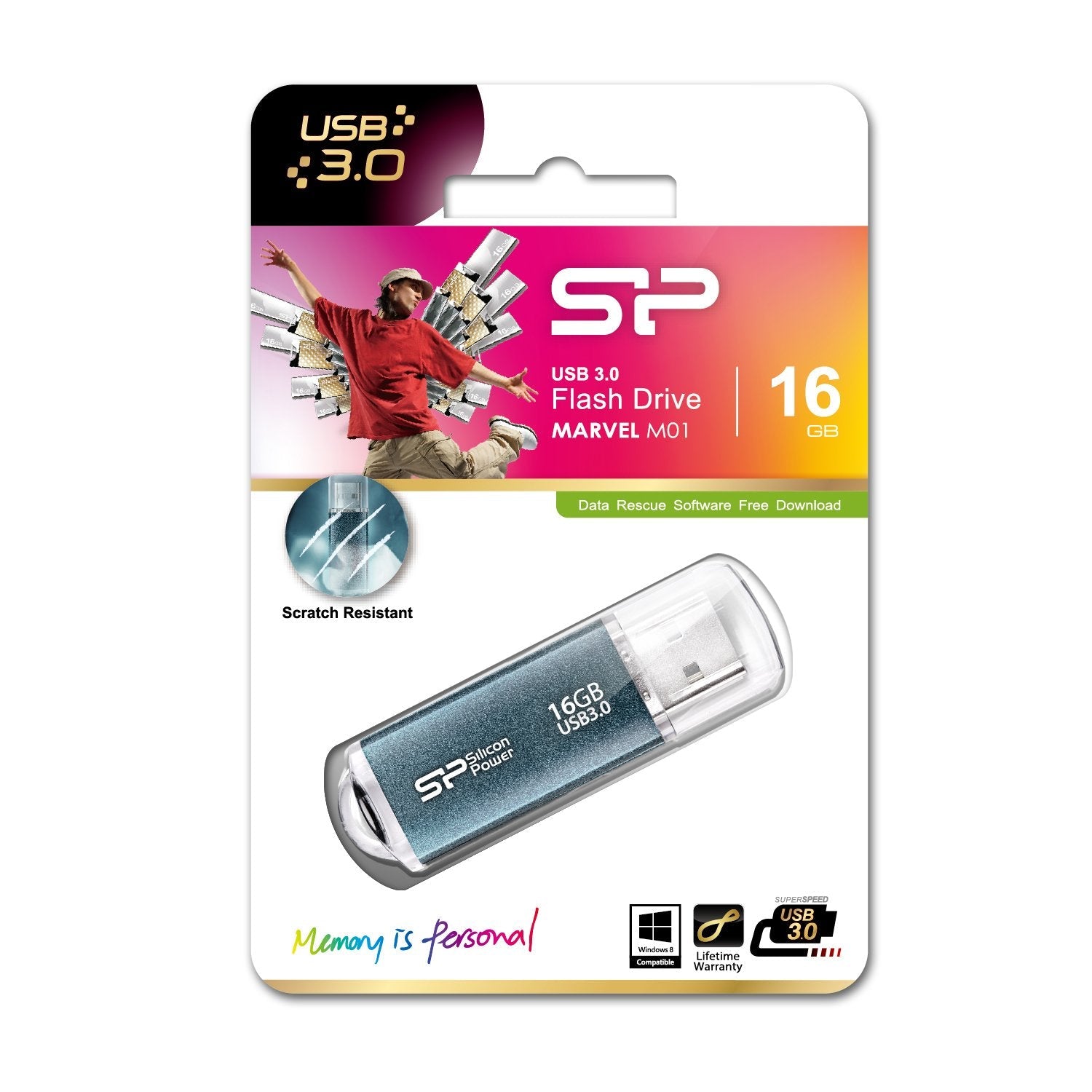 EAN 4712702623215 - Silicon Power Marvel M01 16GB unidad flash USB USB tipo A 3.2 Gen 1 (3.1 Gen 1) Azul imagen 3